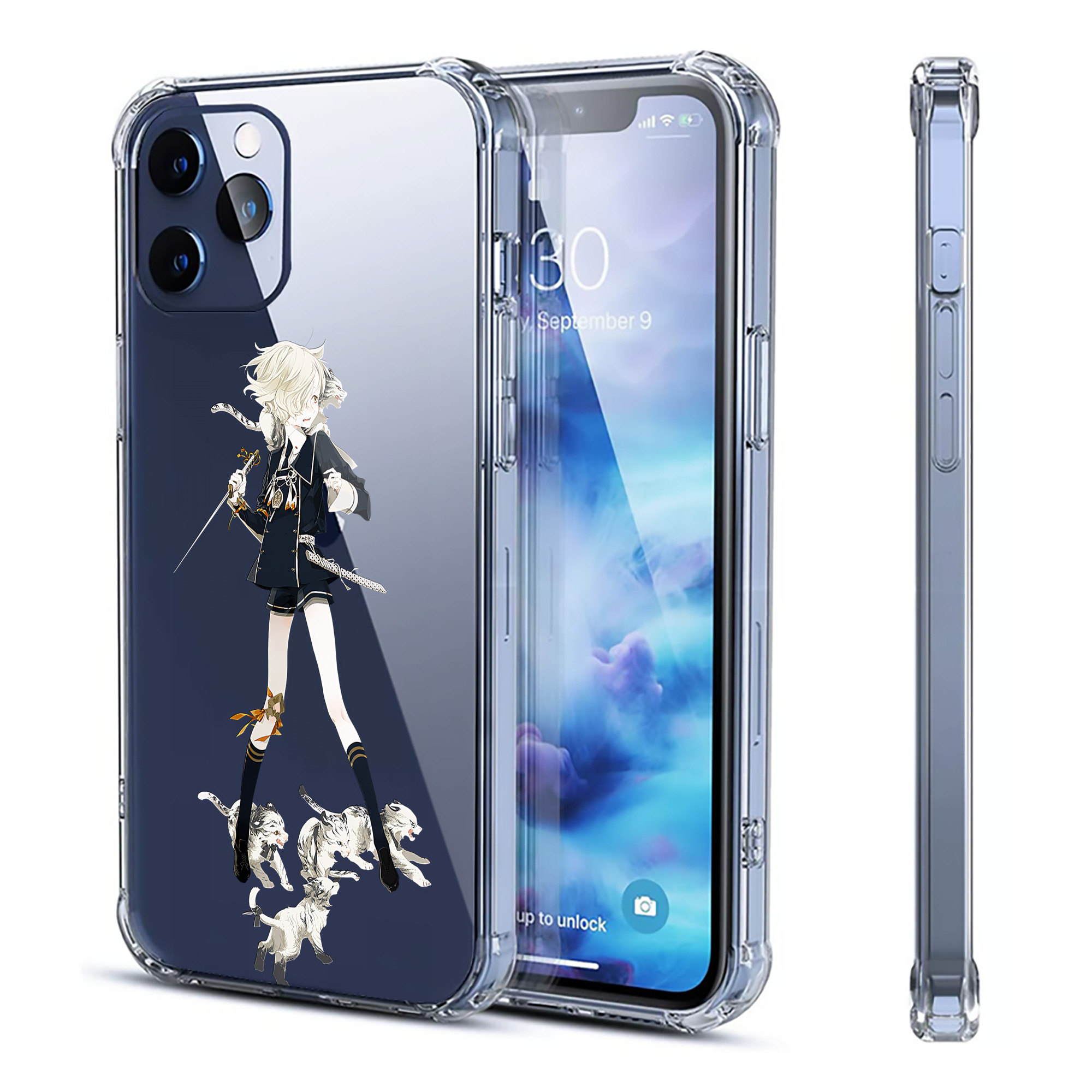 （画像用） 刀剣乱舞 Touken Ranbu 【iPhone 12シリーズ対応】透明スマホケース（クリアソフトケース）